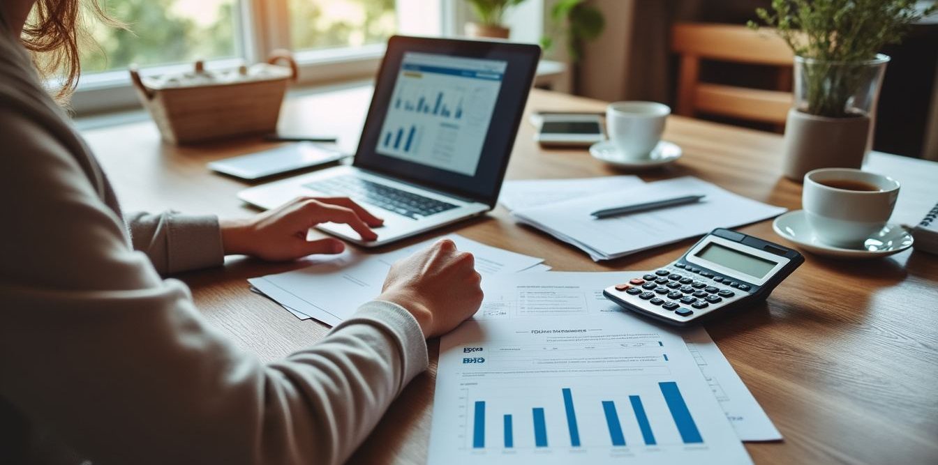 Simulation d’un emprunt immobilier sur un ordinateur